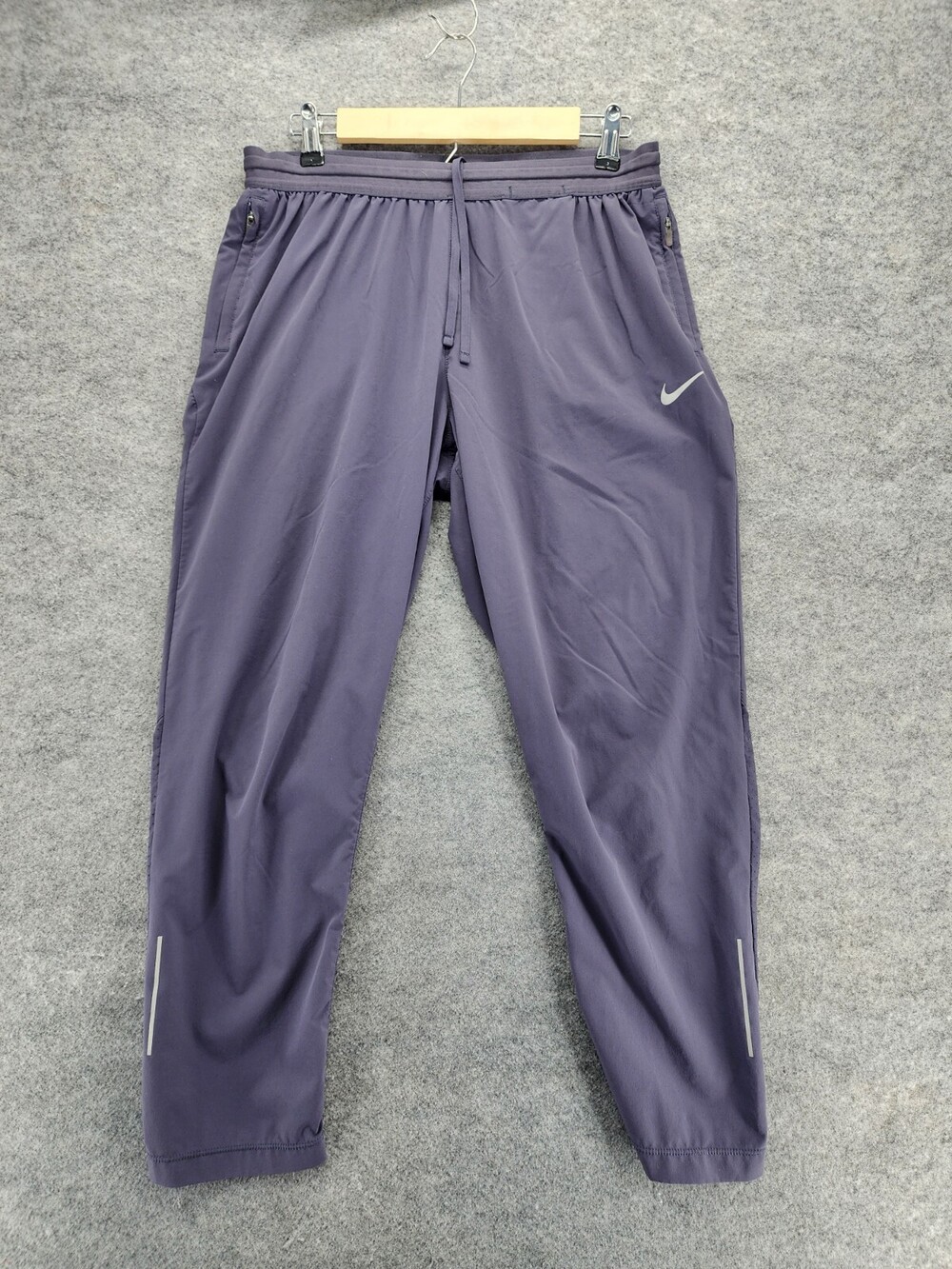 Nike Pants Womens Large Capri Purple Dri Fit High Rise 31x26"